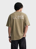 Men's Green Relaxed Fit Graphic Printed 240 GSM Street Wear T-Shirt