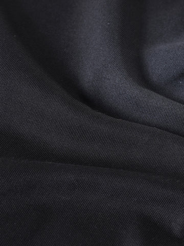 Men's Black Relaxed Fit Graphic Printed 240 GSM Street Wear T-Shirt