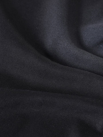 Men's Black Relaxed Fit Graphic Printed 240 GSM Street Wear T-Shirt