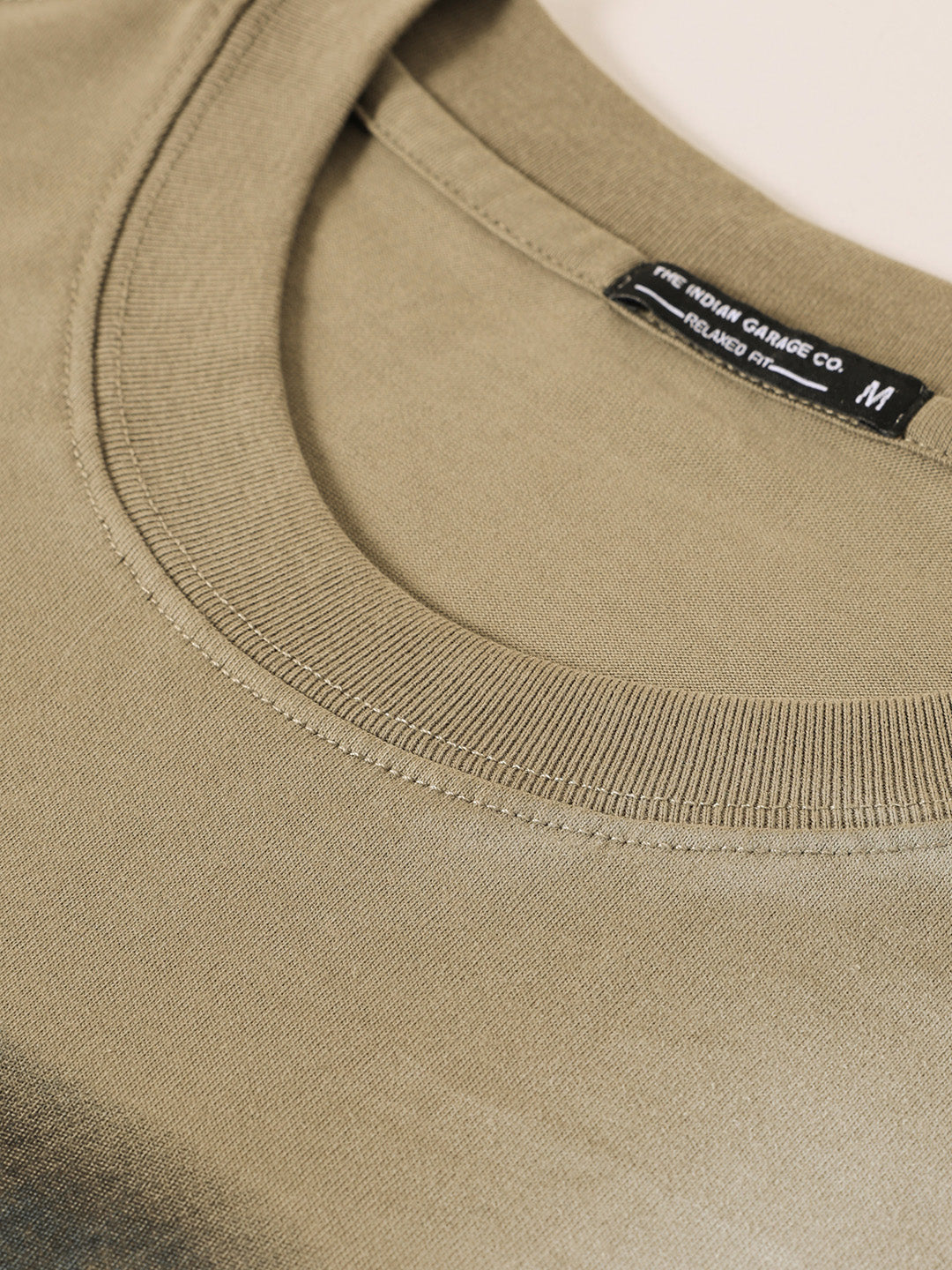 Men's Green Relaxed Fit Graphic Street Wear T-Shirt