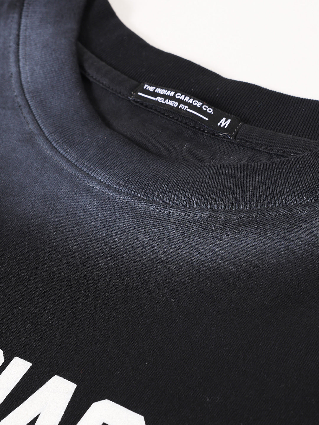 Men's Black Relaxed Fit Graphic Printed 240 GSM Street Wear T-Shirt
