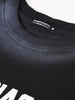 Men's Black Relaxed Fit Graphic Printed 240 GSM Street Wear T-Shirt