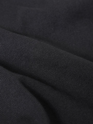 Men's Black Relaxed Fit Graphic Printed 240 GSM Street Wear T-Shirt