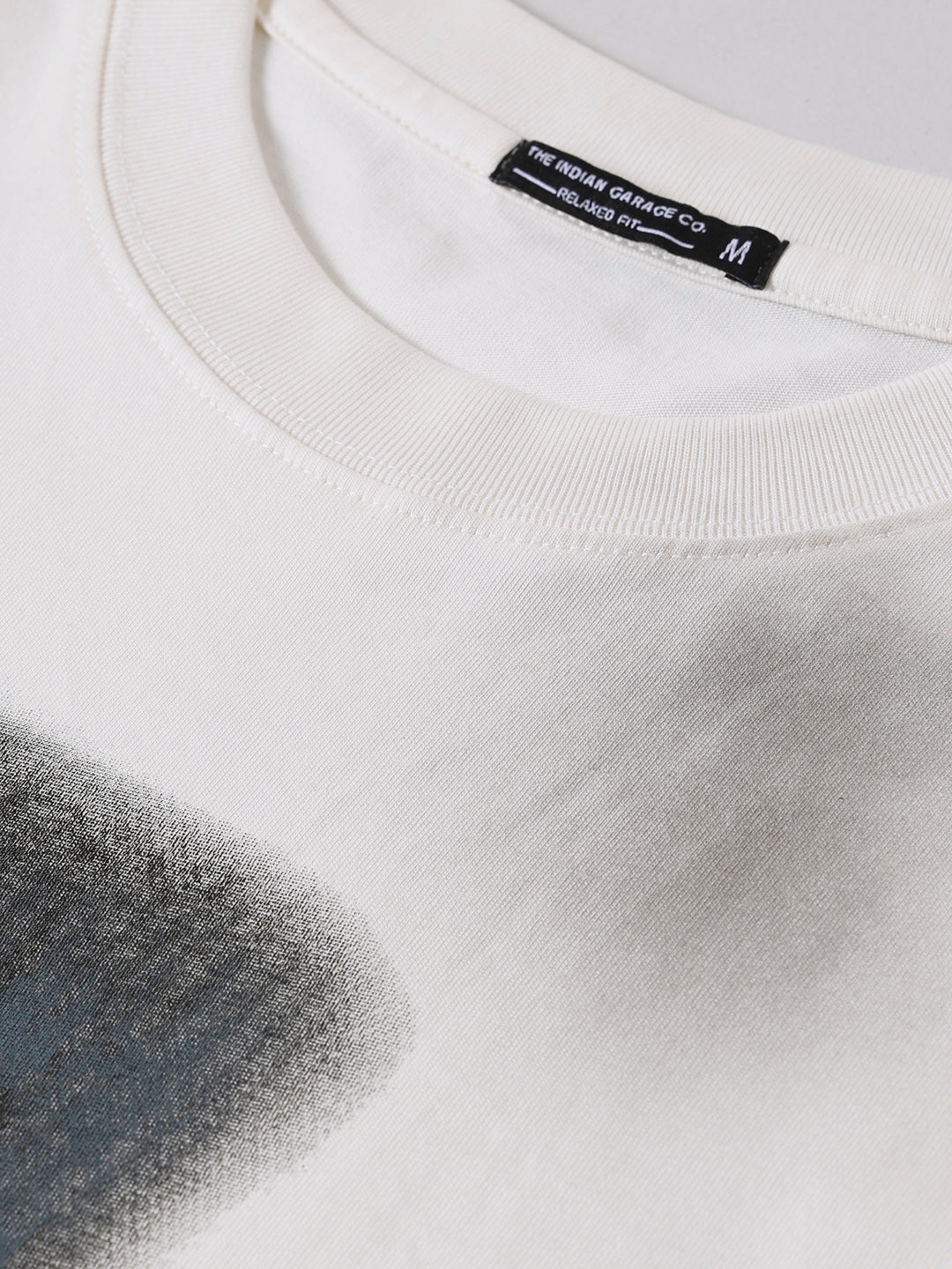Men's Cream Relaxed Fit Graphic Printed 240 GSM Street Wear T-Shirt