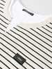 Men's Grey Relaxed Fit Striped Street Wear T-Shirt