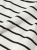Men's Grey Relaxed Fit Striped Street Wear T-Shirt