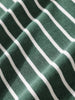 Men's Green Relaxed Fit Striped Street Wear T-Shirt