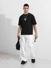 Men's Black Relaxed Fit Printed Street Wear T-Shirt