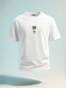 Men's White Relaxed Fit Printed 240 GSM Street Wear T-Shirt