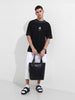 Men's Black Relaxed Fit Graphic Street Wear T-Shirt