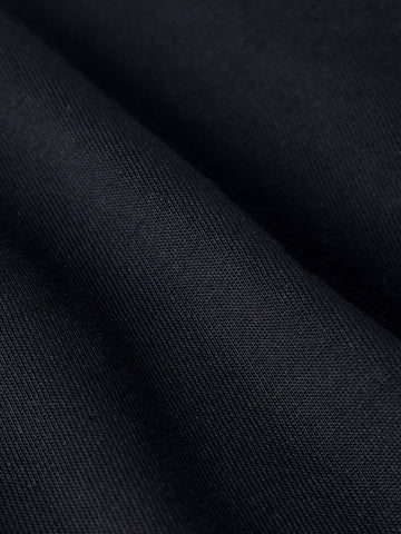 Men's Black Relaxed Fit Graphic Street Wear T-Shirt