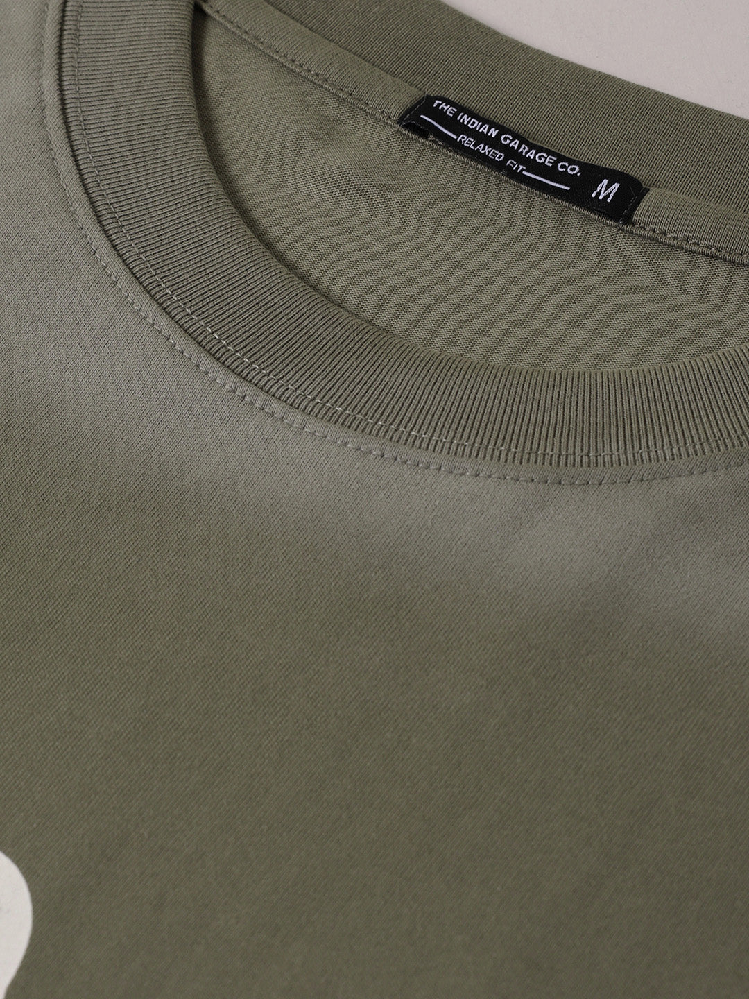 Men's Green Relaxed Fit Graphic Street Wear T-Shirt