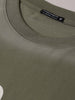Men's Green Relaxed Fit Graphic Street Wear T-Shirt