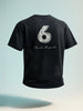 Men's Black Relaxed Fit Graphic Printed 240 GSM Street Wear T-Shirt