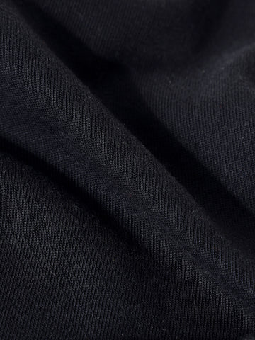 Men's Black Relaxed Fit Graphic Street Wear T-Shirt
