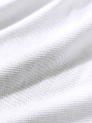 Men's White Relaxed Fit Graphic Street Wear T-Shirt