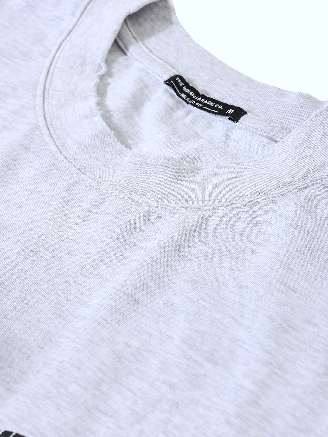 Men's Grey Relaxed Fit Graphic Street Wear T-Shirt