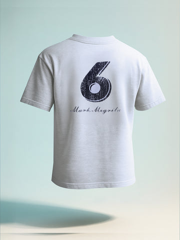 Men's Grey Relaxed Fit Graphic Printed 240 GSM Street Wear T-Shirt