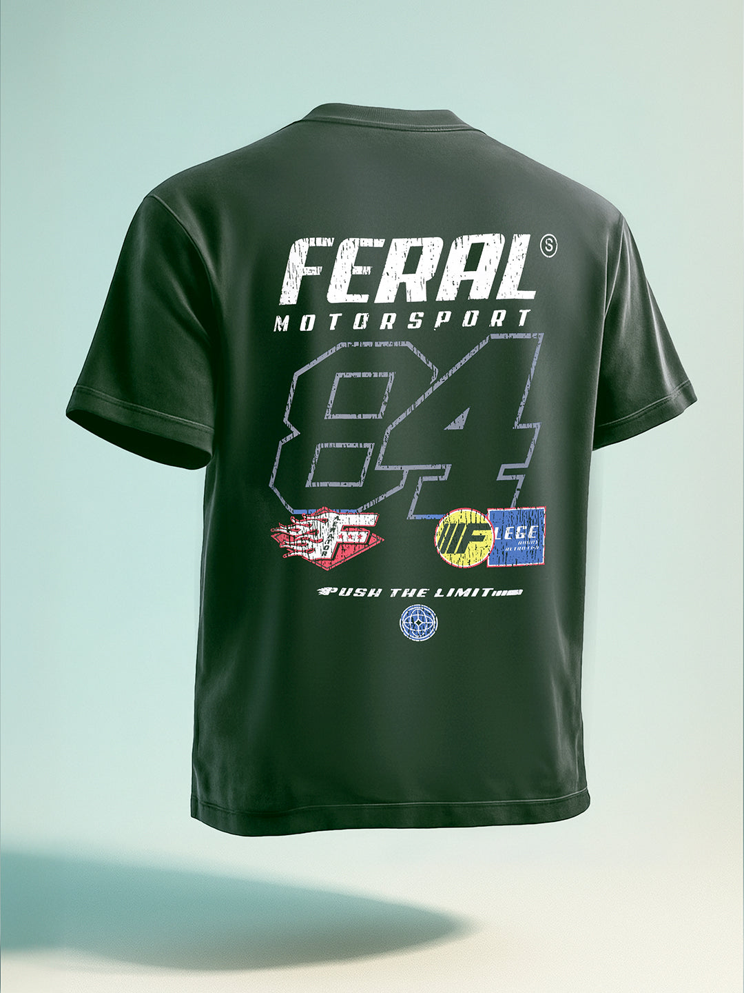 Men's Green Relaxed Fit Graphic Printed 240 GSM Street Wear T-Shirt