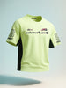 Men's Green Relaxed Fit Graphic Printed 240 GSM Street Wear T-Shirt