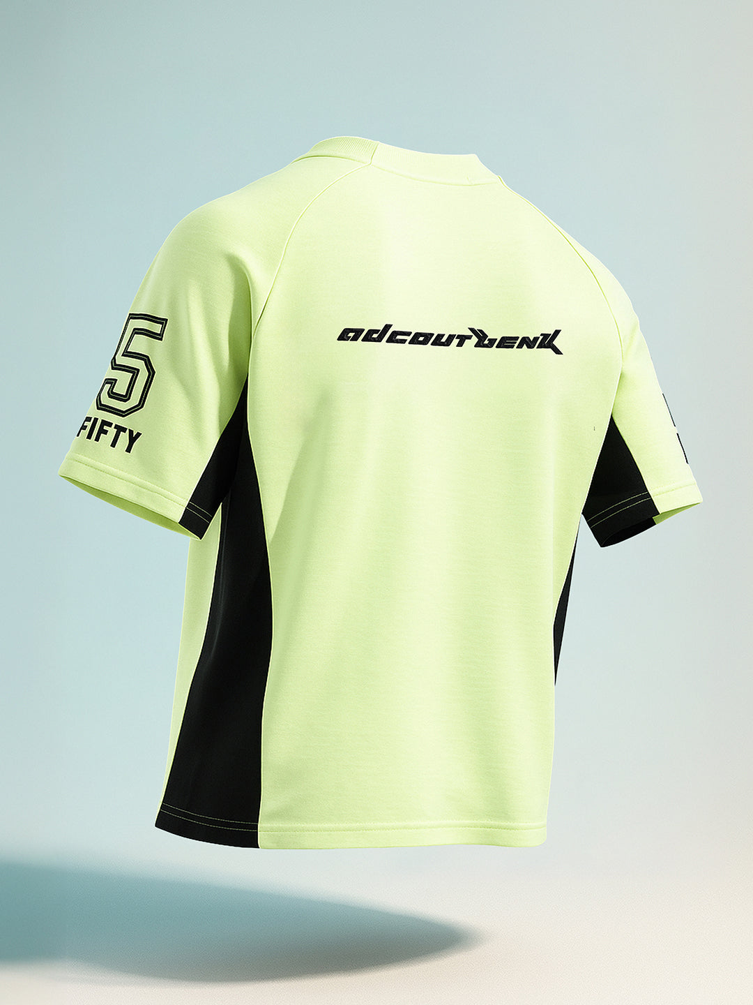 Men's Green Relaxed Fit Graphic Printed 240 GSM Street Wear T-Shirt