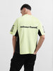 Men's Green Relaxed Fit Graphic Street Wear T-Shirt