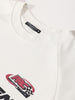 Men's Cream Relaxed Fit Graphic Printed 240 GSM Street Wear T-Shirt