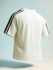 Men's Cream Relaxed Fit Graphic Printed 240 GSM Street Wear T-Shirt