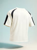 Men's Cream Relaxed Fit Graphic Printed 240 GSM Street Wear T-Shirt