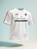 Men's White Relaxed Fit Graphic Printed 240 GSM Street Wear T-Shirt