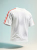 Men's White Relaxed Fit Graphic Printed 240 GSM Street Wear T-Shirt