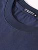 Men's Blue Relaxed Fit Graphic Printed 240 GSM Street Wear T-Shirt