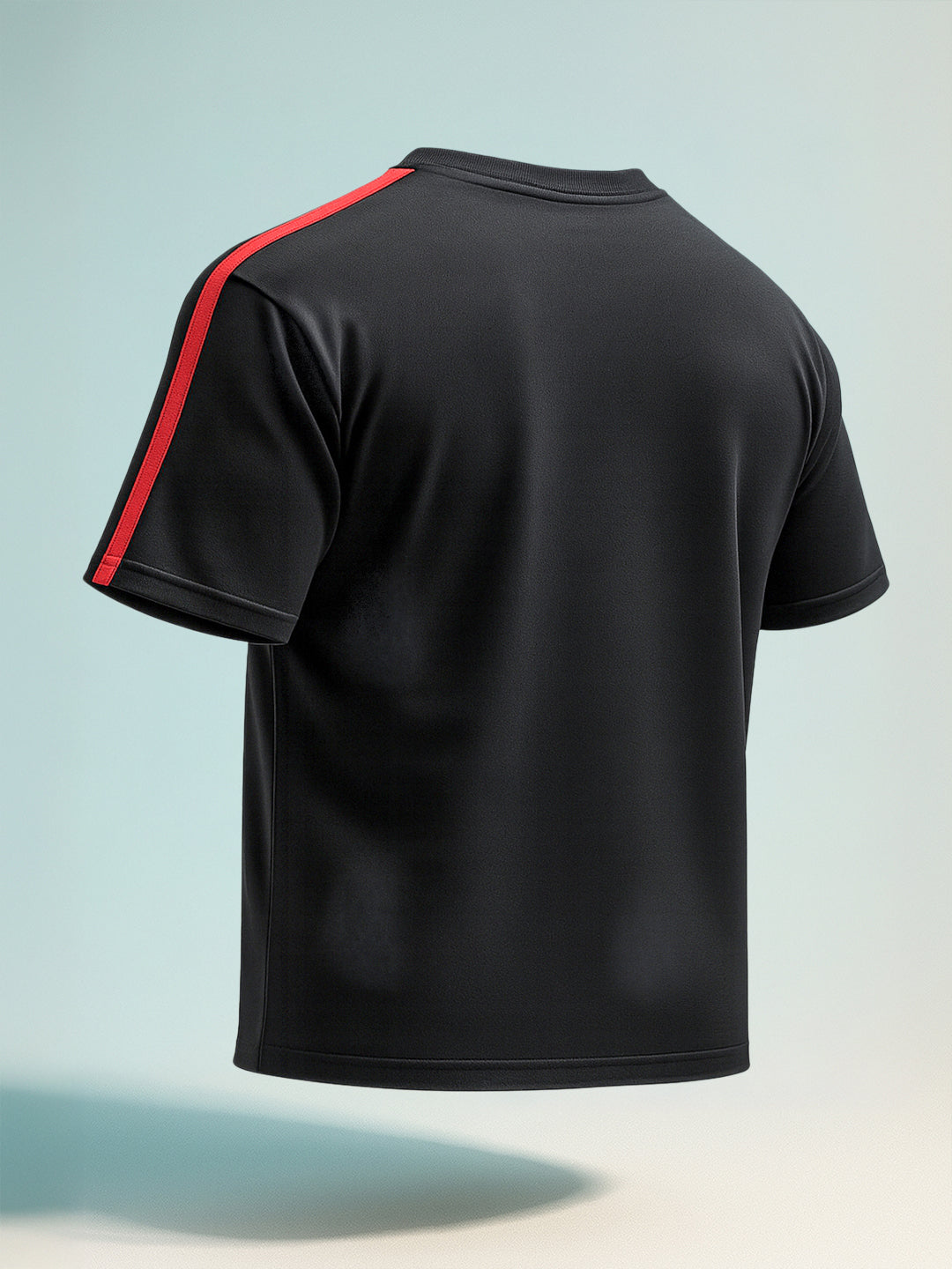 Men's Black Relaxed Fit Graphic Printed 240 GSM Street Wear T-Shirt