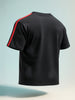 Men's Black Relaxed Fit Graphic Printed 240 GSM Street Wear T-Shirt