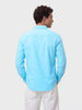 Men's Blue Slim Fit Solid Casual Shirt