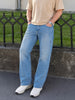 Men's Blue Relaxed Fit Solid Utility Jeans