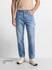 Men's Blue Relaxed Fit Solid Utility Jeans