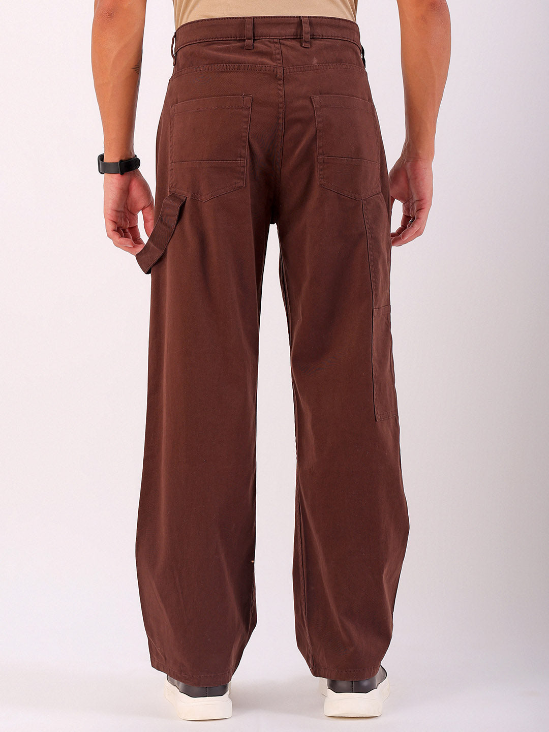 Shop Men's Solid Relaxed Fit Carpenter Cargo Online.