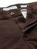 Men's Brown Relaxed Fit Solid Cargos