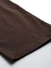 Men's Brown Relaxed Fit Solid Cargos