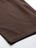 Men's Brown Relaxed Fit Solid Cargos