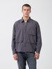 Men's Grey Boxy Fit Solid Korean Street Shirt