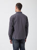 Men's Grey Boxy Fit Solid Korean Street Shirt