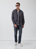 Men's Grey Boxy Fit Solid Korean Street Shirt