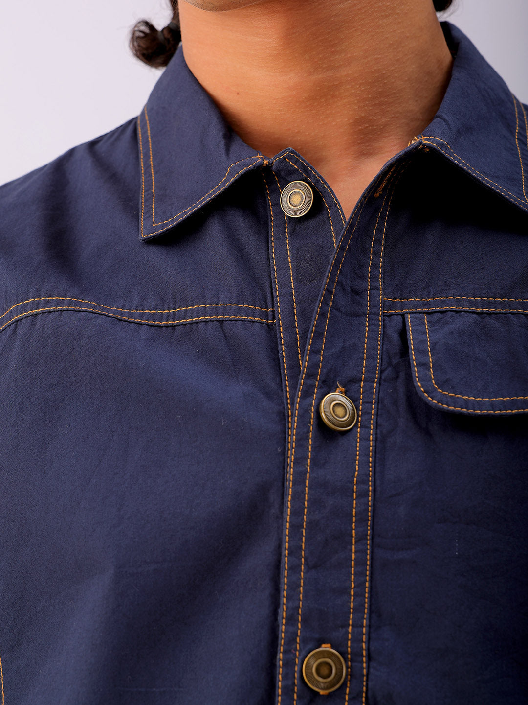 Shop Men's Solid Boxy Fit Shirt Online.