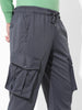 Men Cargo Fit Grey Joggers