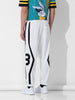 Men's Relaxed Fit White Joggers