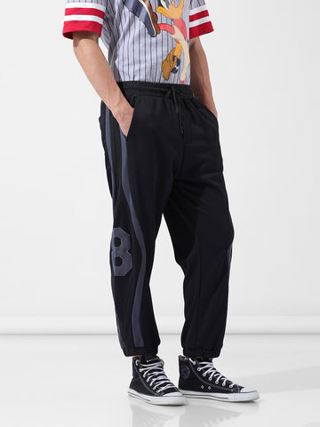 Men's Relaxed Fit Black Joggers