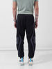 Men's Black Baggy Fit Printed Street Joggers