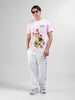 Men's White Relaxed Fit Street Joggers